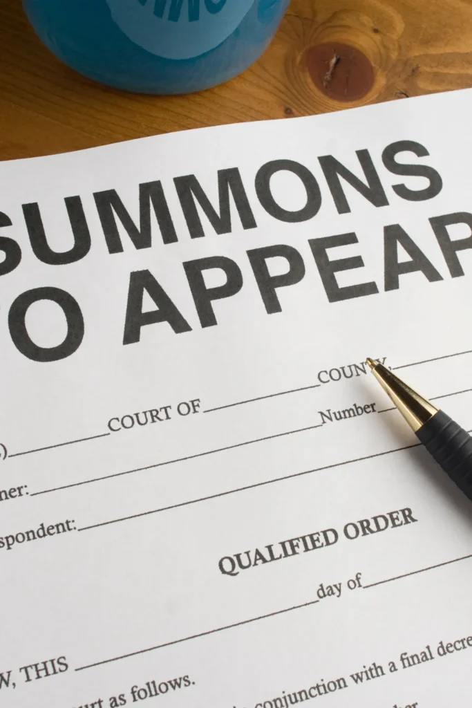 court appeal document