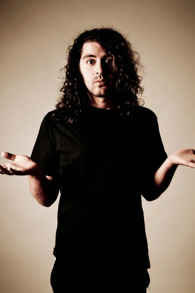 man standing there with a lack of intent