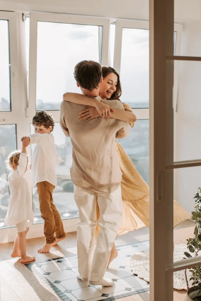 bond reduction couple hugging